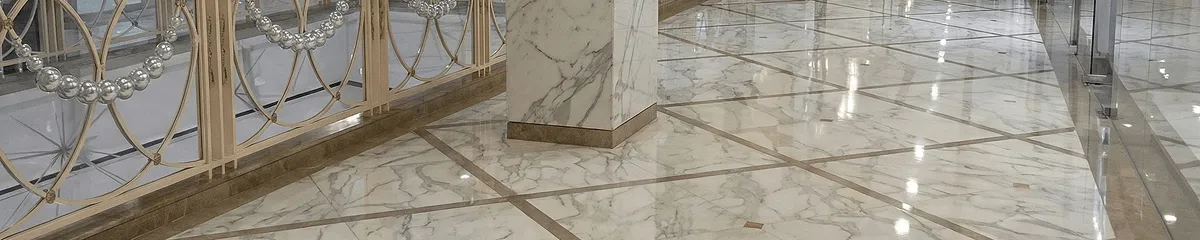 Beautiful marble floor professionally installed in Providence, RI